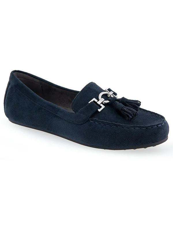 navy faux suede