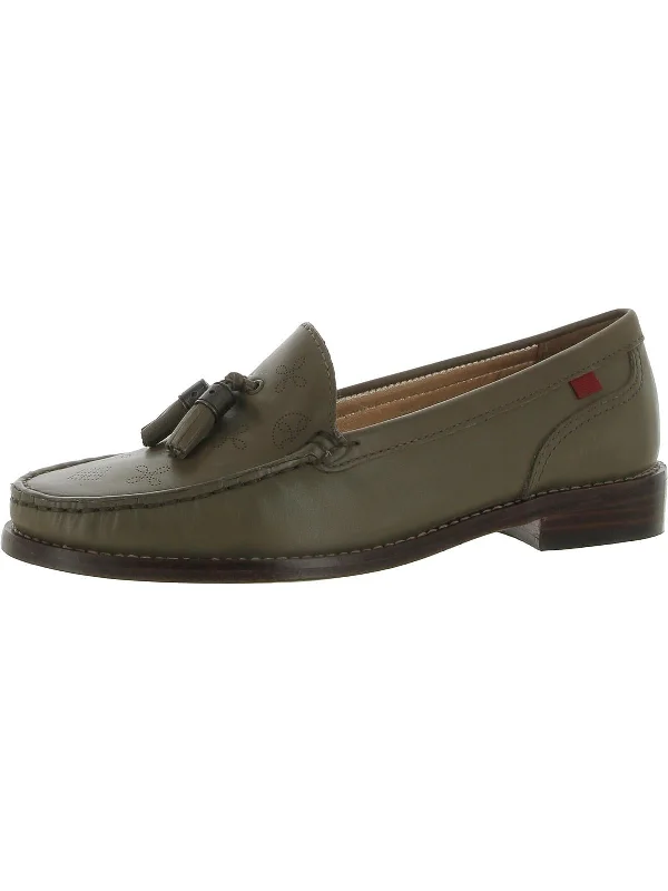 West End Womens Leather Slip-On Loafers