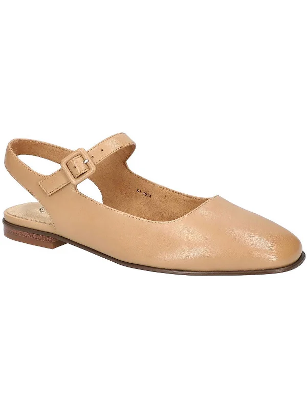 Andie Womens Leather Square Toe Mary Janes