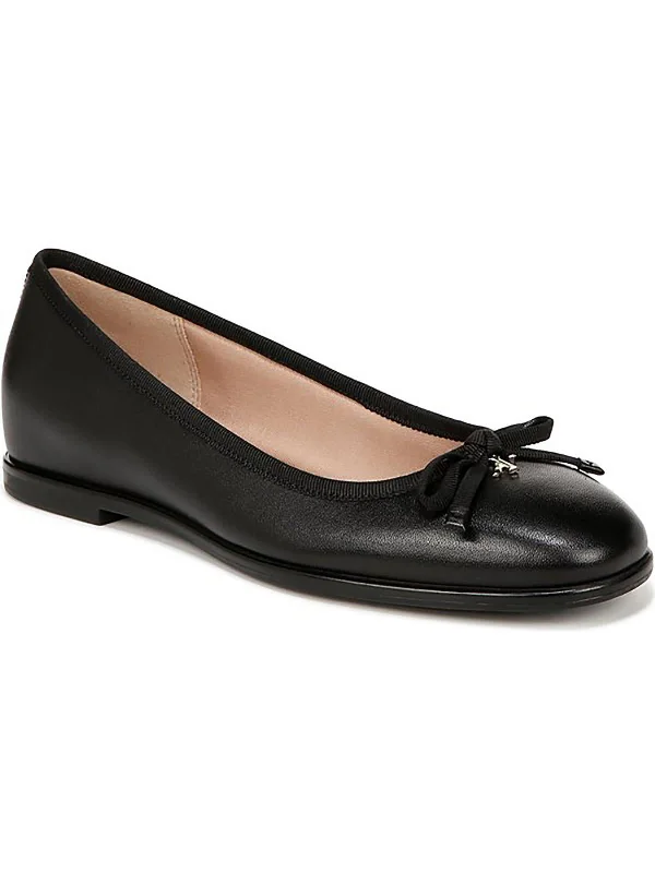 Essential Womens Leather Slip On Ballet Flats