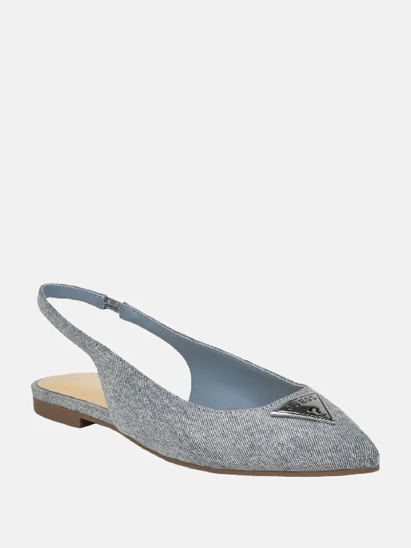 Ezras Pointed Sling Flats