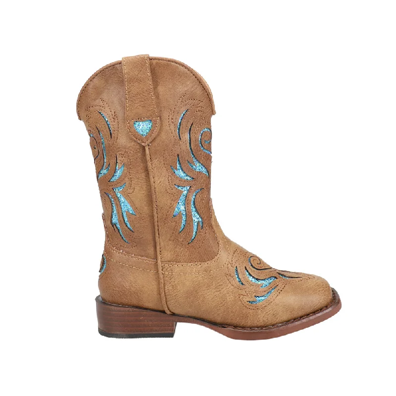 Glitter Breeze Square Toe Cowboy Boots (Little Kid-Big Kid)