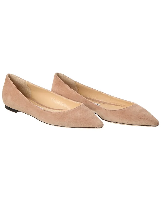 Jimmy Choo Romy Suede Flat (Authentic Pre-Owned)