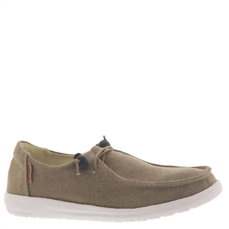 Kayak Slip On Sneakers In Khaki