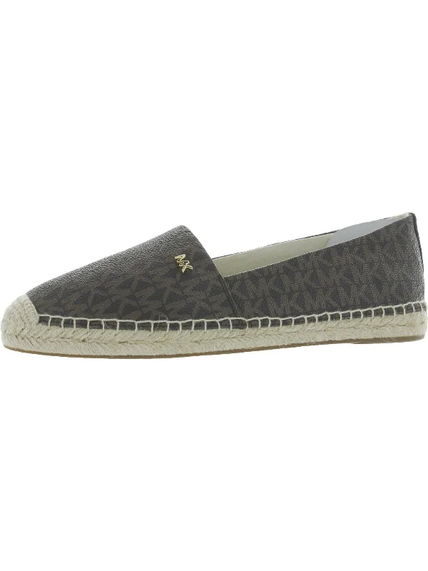 Kendrick Womens Faux Leather Slip On Espadrilles