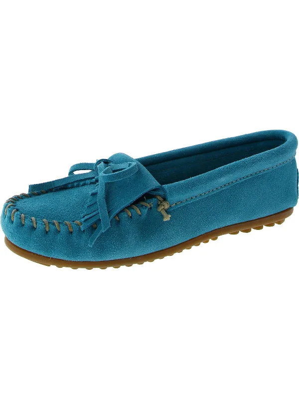 Kilty Womens Suede Moc Toe Moccasins