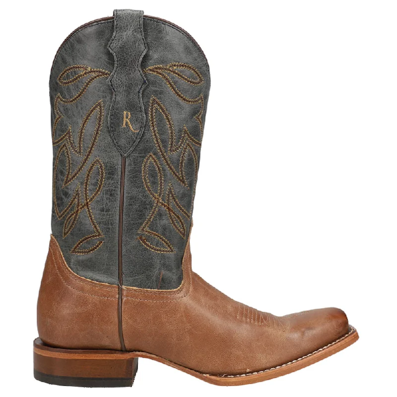 Sandy Embroidered Square Toe Cowboy Boots