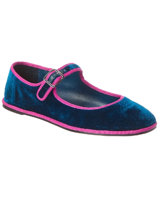 SCHUTZ Clarissa Velvet Flat