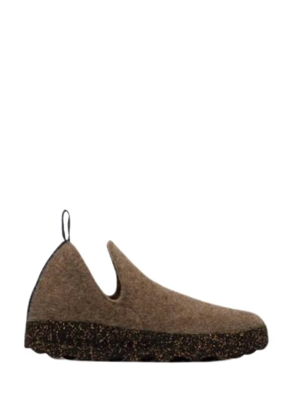 Unisex City Slip-On Shoe In Taupe Tweed