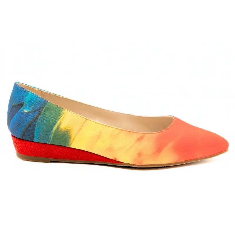 Women's Macaw Flat Shoes - Narrow In Rainbow