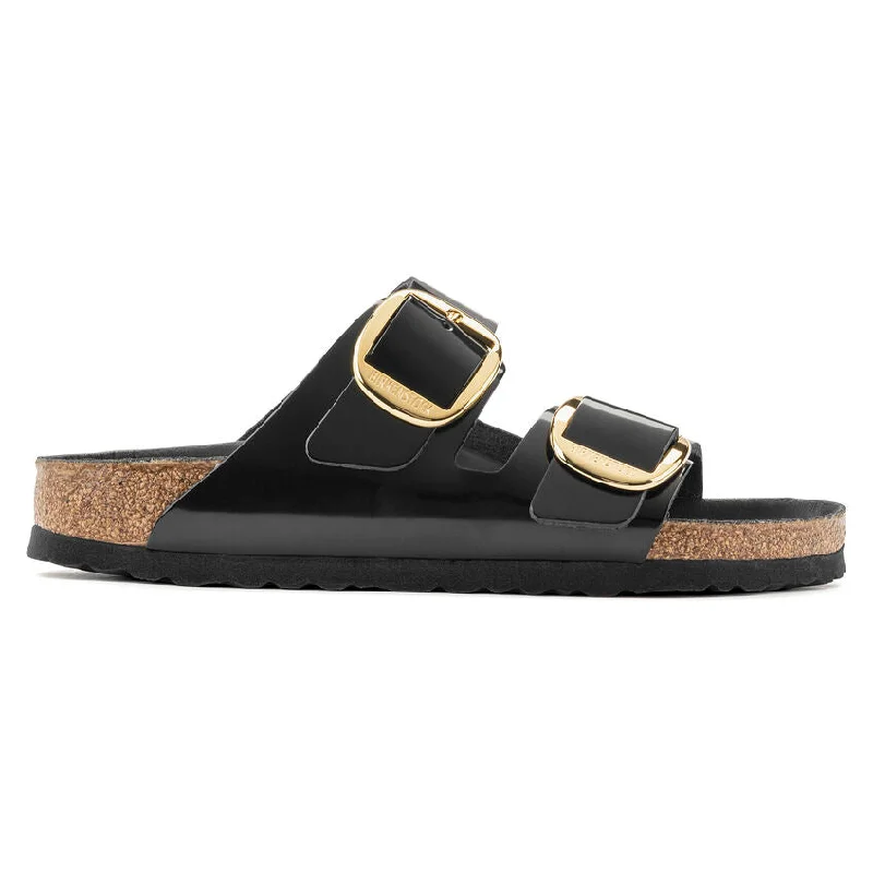 WOMEN'S BIRKENSTOCK ARIZONA BIG BUCKLE | HIGH SHINE BLACK