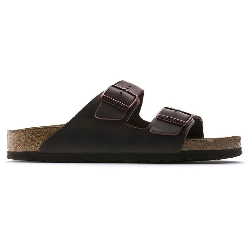 UNISEX BIRKENSTOCK ARIZONA LEATHER SOFT FOOTBED | HABANA