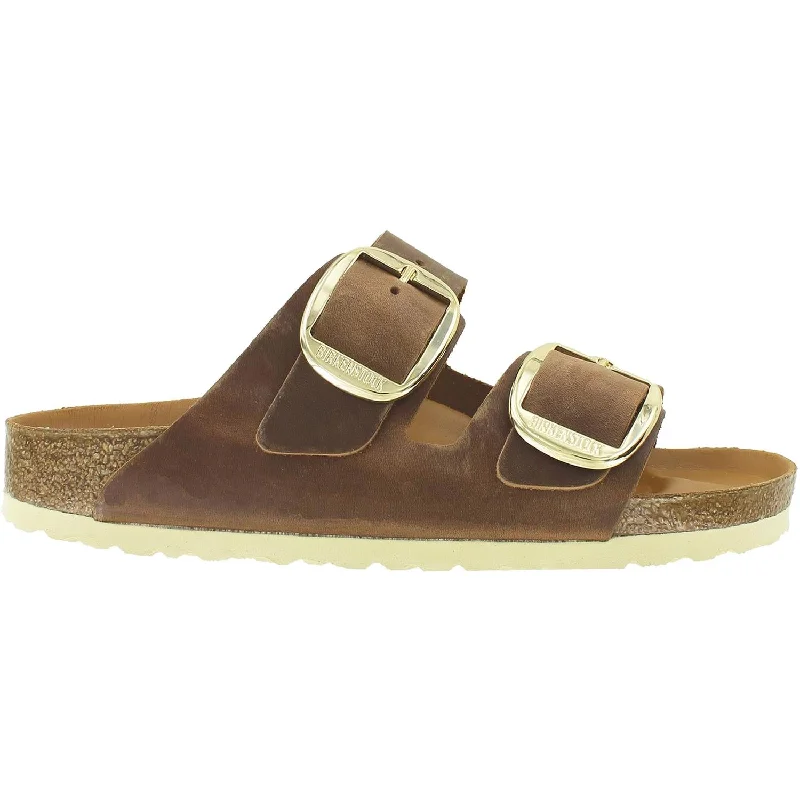 Women's Birkenstock Arizona Big Buckle Cognac Antique Leather