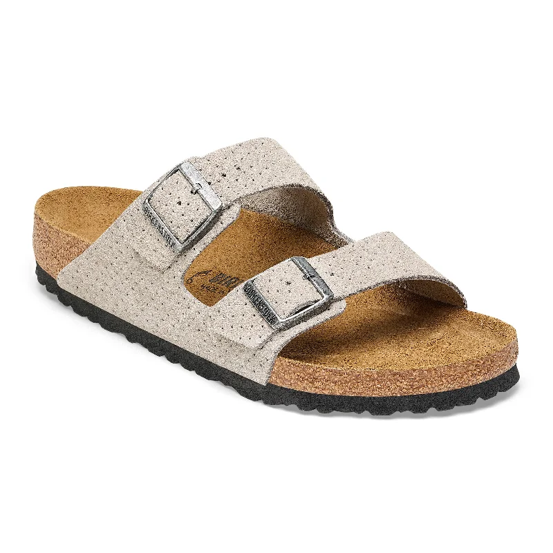 Birkenstock Arizona dotted stone coin suede