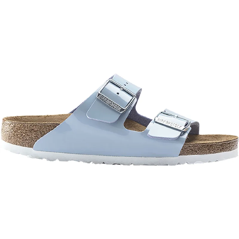 Women's Birkenstock Arizona Dove Blue Patent Birko-Flor