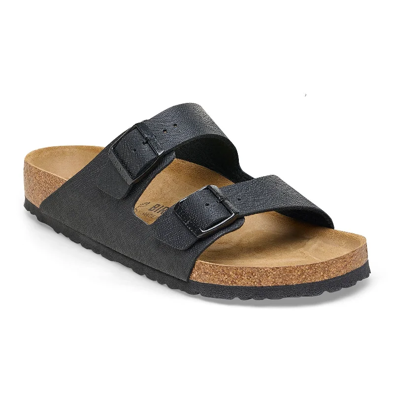 Birkenstock Arizona saffiano black Birko-Flor