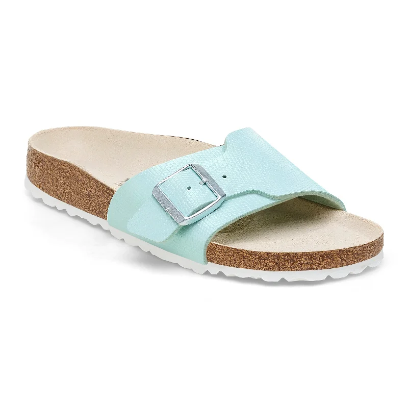 Birkenstock Catalina lizard embossed surf green Birko-Flor