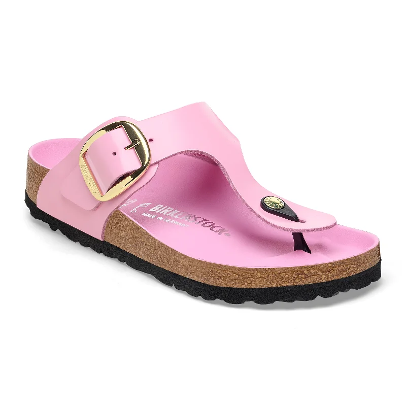 Birkenstock Gizeh Big Buckle high shine fondant pink leather