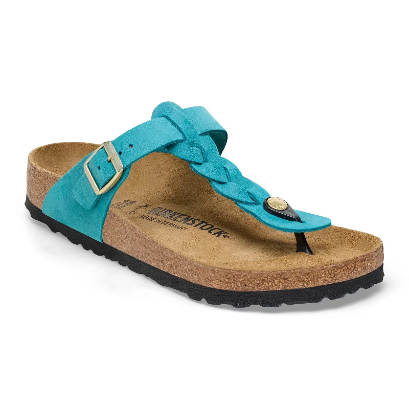 Birkenstock Gizeh Braid biscay bay oiled leather