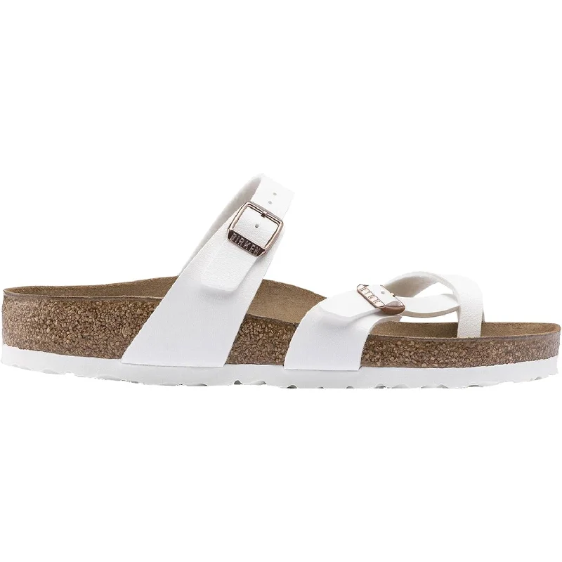 Women's Birkenstock Mayari White Birko-Flor