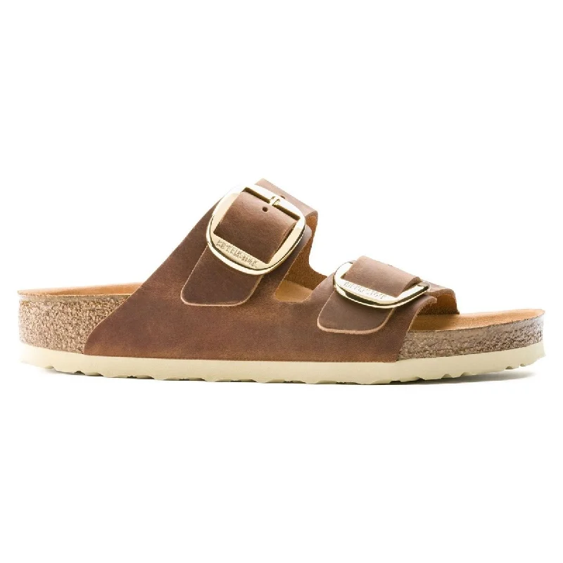 Birkenstock Women's Arizona Big Buckle Oiled Leather Cognac