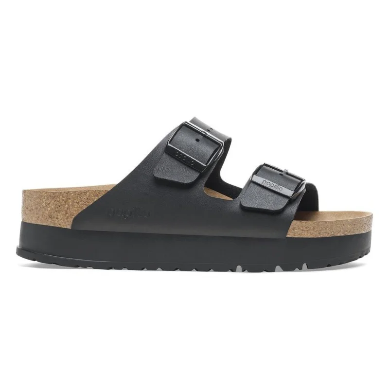 Birkenstock Women's Arizona Flex Platform Birko-Flor Black