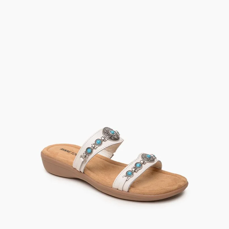 Brenn Strappy Sandal In White