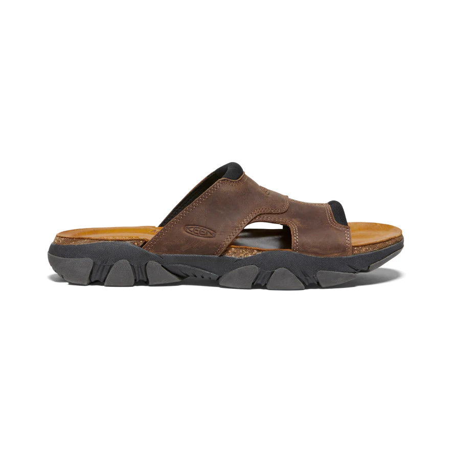 Men's Daytona II Slide Sandal in Bison/Black CLOSEOUTS