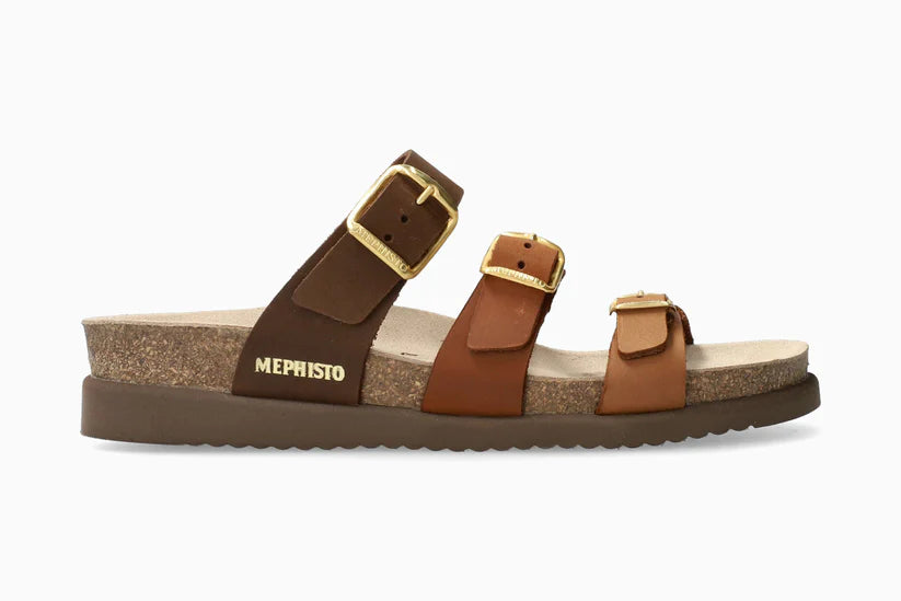 Hyacinta Multi-Buckle Walking Sandal in Camel