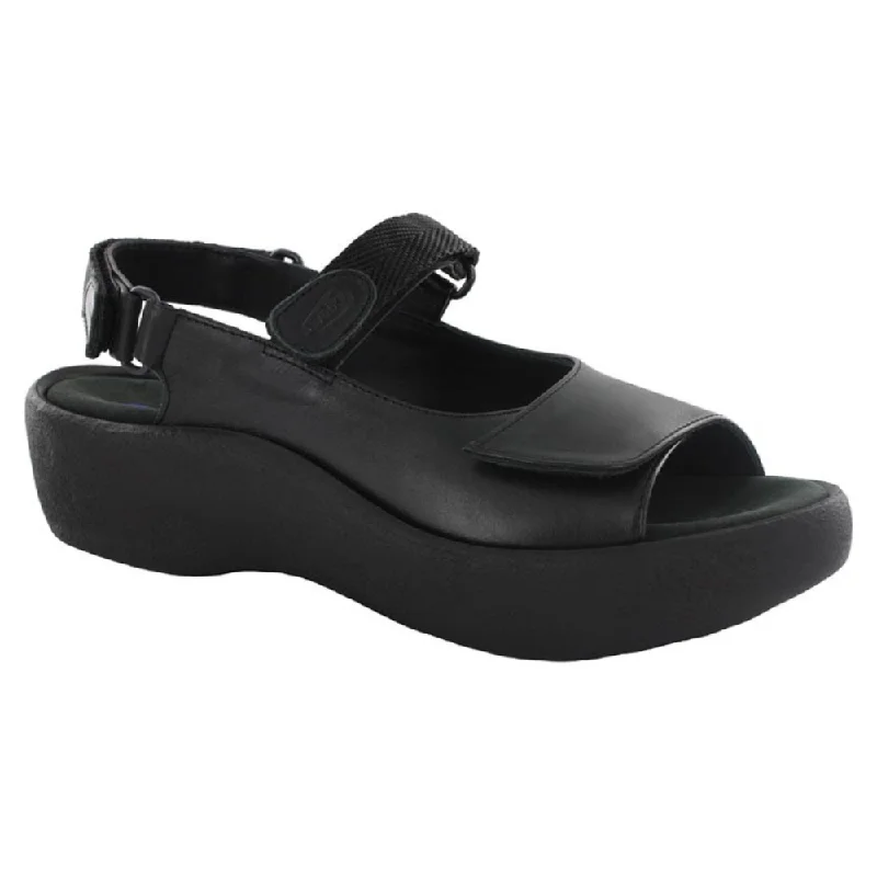 Wolky Jewel Sandal Black Leather (Women's)