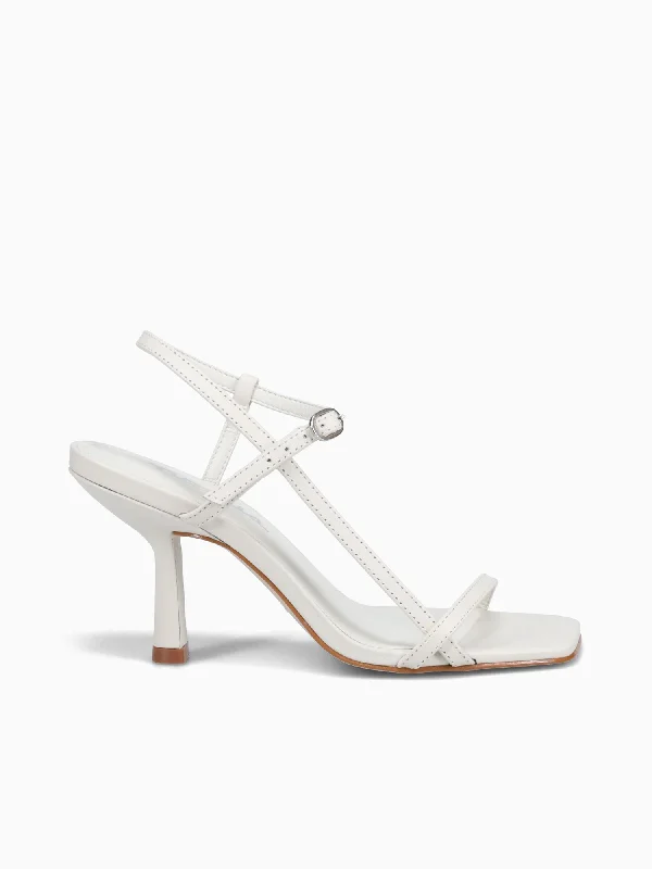 Velia Off White Leather