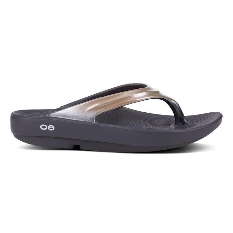 OOFOS Women's OOlala Black/Latte