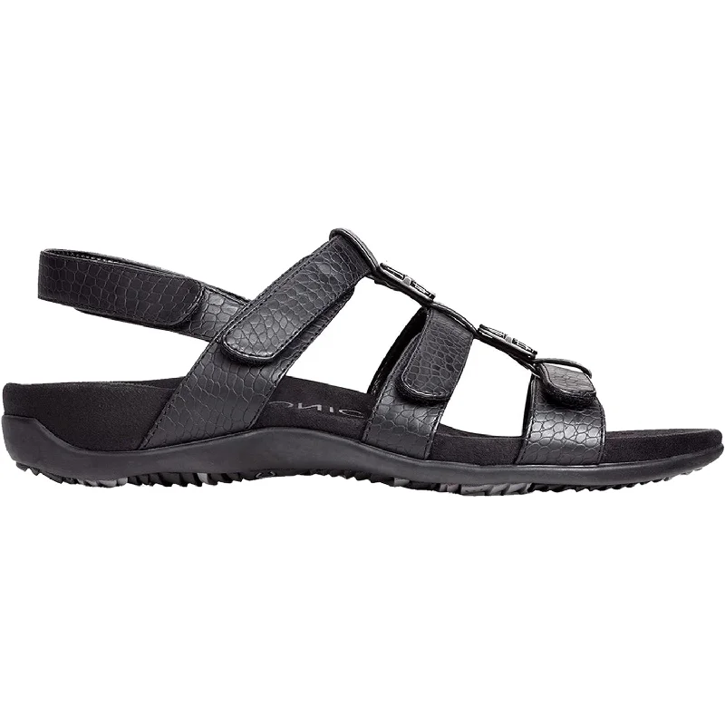 Women's Vionic Amber Black Croc Synthetic