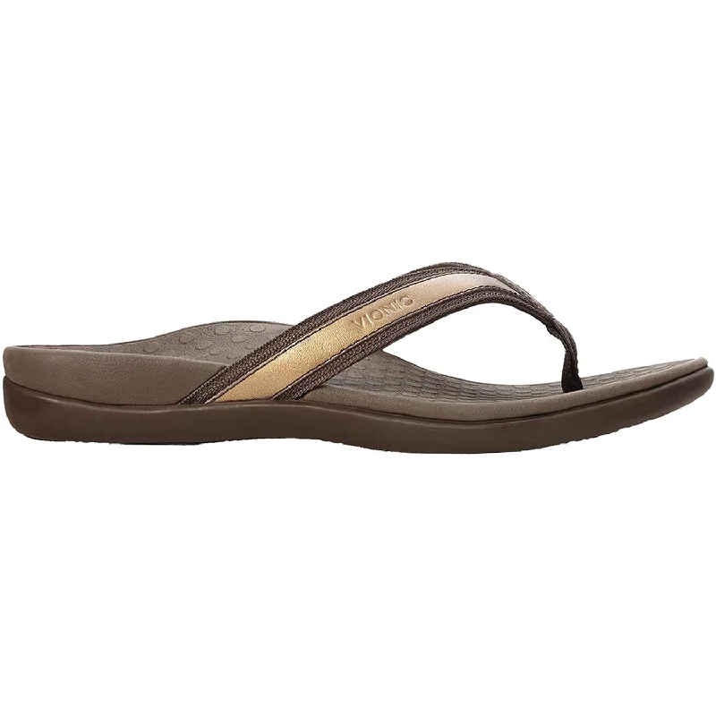 Women's Vionic Tide II Bronze Metallic Leather