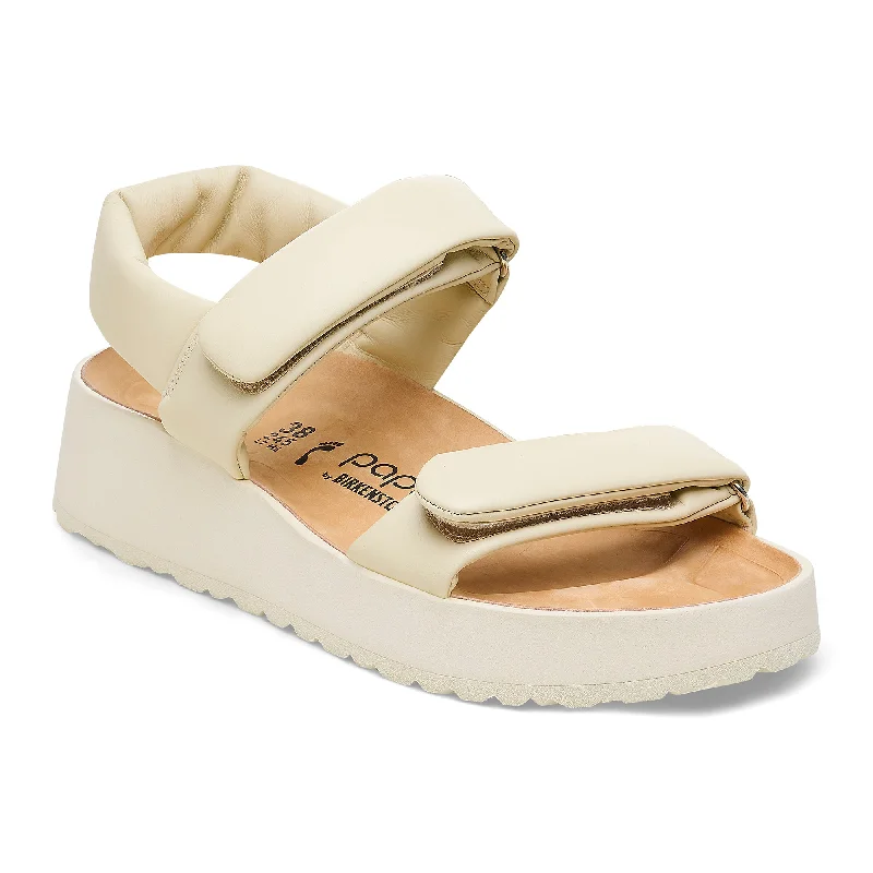 Papillio Theda ecru leather by Birkenstock