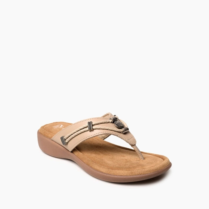 Silverthorn360 Toe Post Sandal in Beige