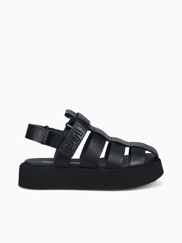 Roma Lo Womens Black Nappa