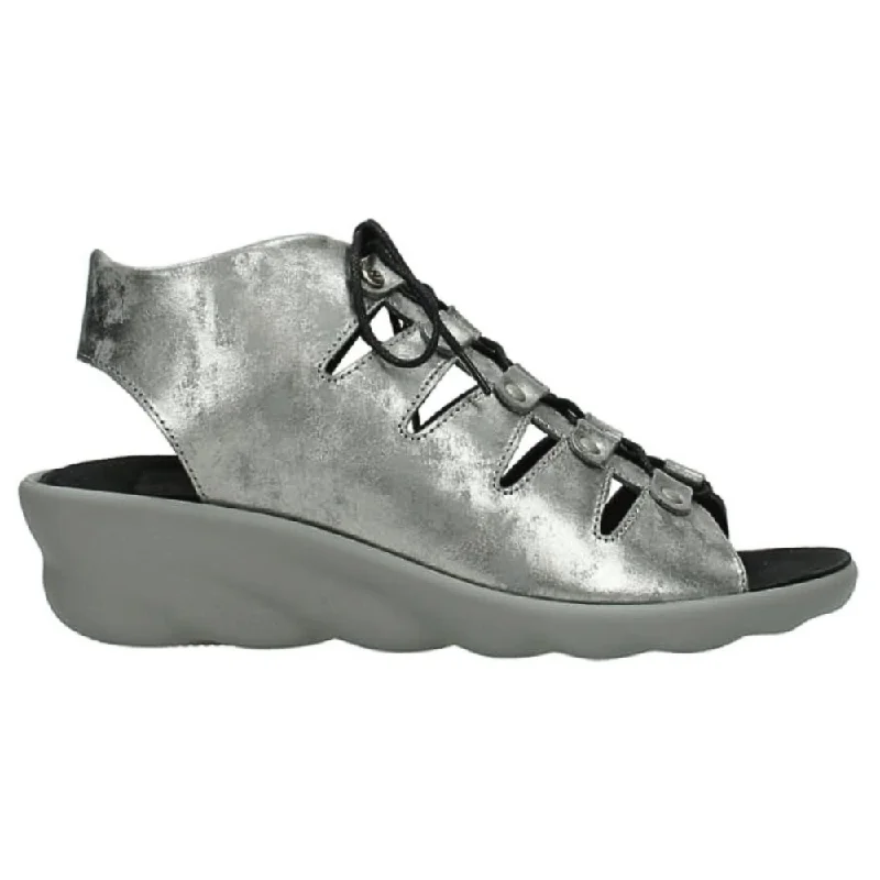 Wolky Arena Light Grey Nubuck Sandal (Women's)