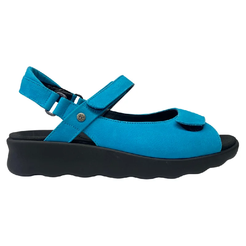 Wolky Pichu Turquoise Nubuck Sandal (Women's)