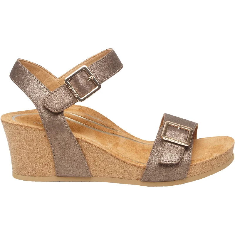 Women's Aetrex Lexa Bronze Leather