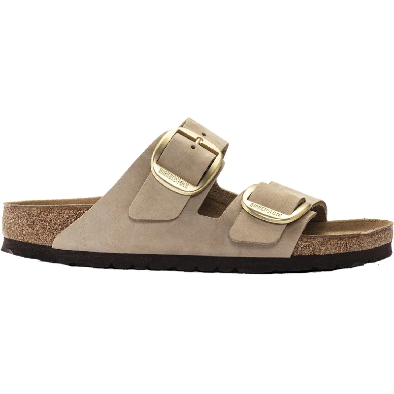 Women's Birkenstock Arizona Big Buckle Sandcastle Nubuck