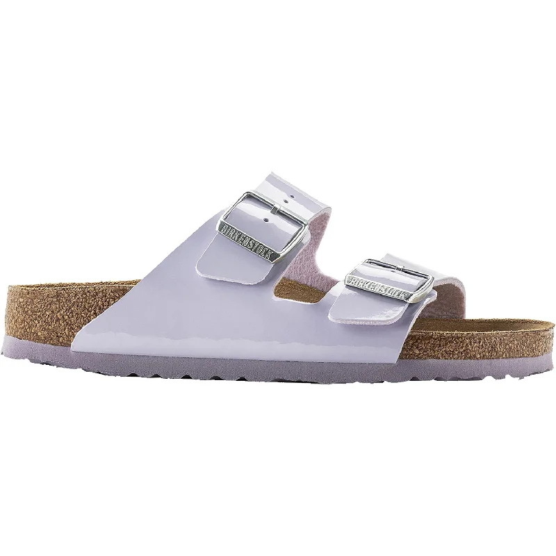 Women's Birkenstock Arizona Purple Fog Birko-Flor Patent