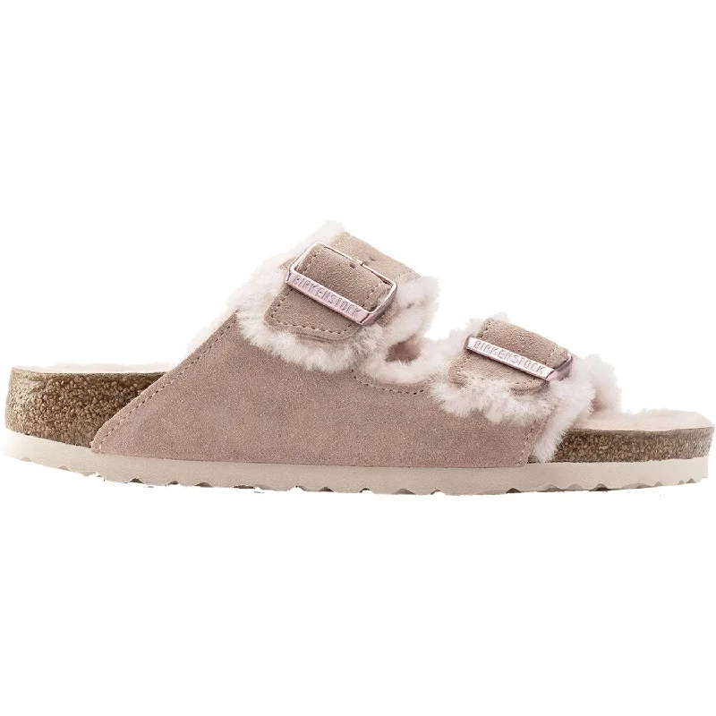 Women's Birkenstock Arizona Shearling Light Rose Suede