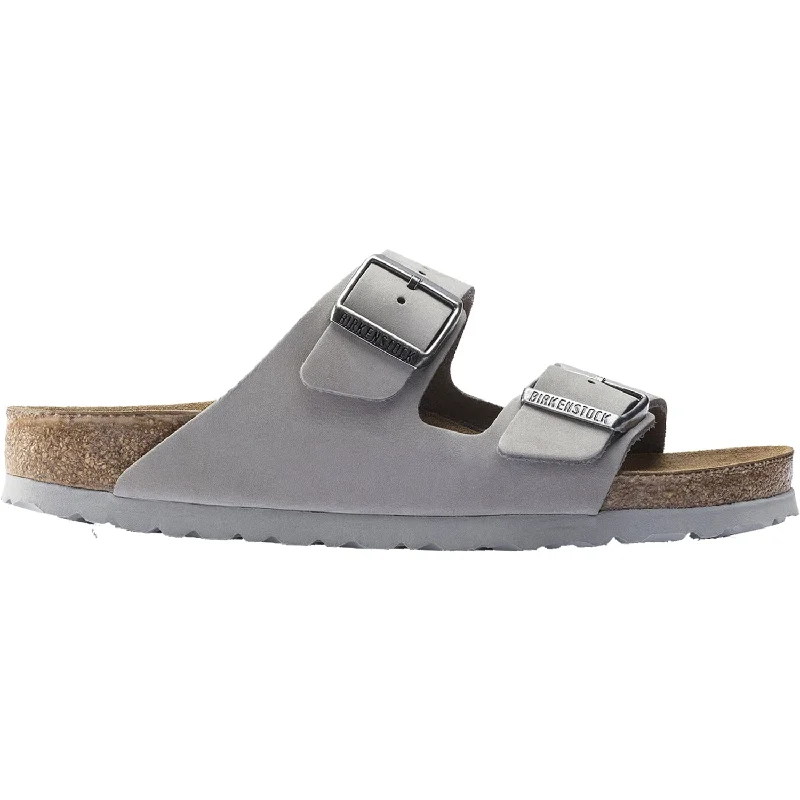 Women's Birkenstock Arizona Soft Footbed Dove Grey Nubuck