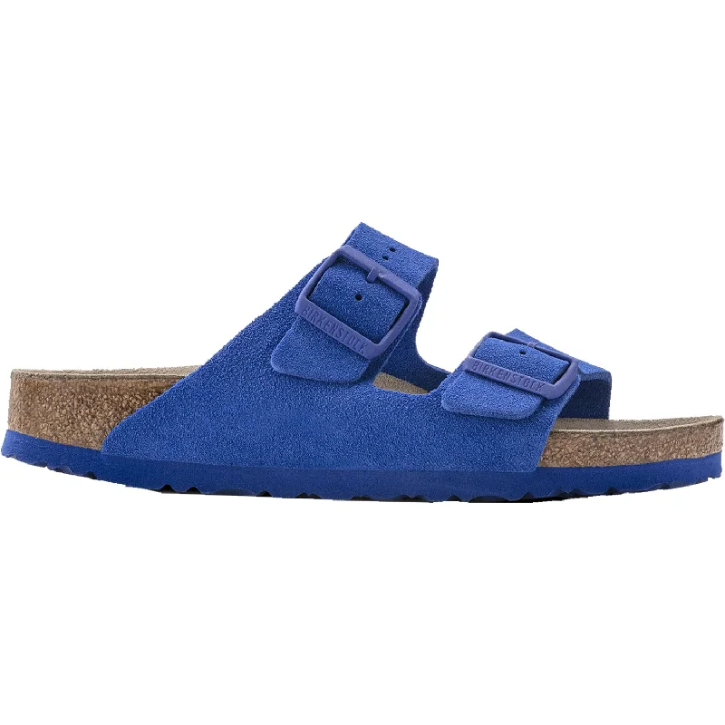 Women's Birkenstock Arizona Soft Footbed Ultra Blue Suede