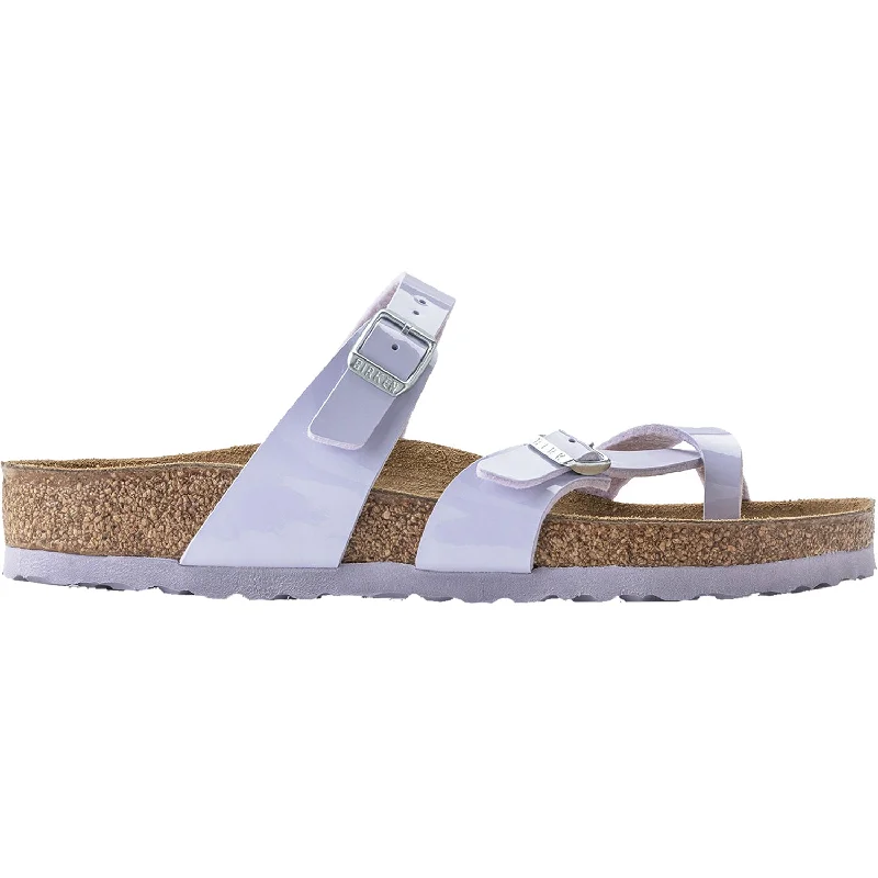 Women's Birkenstock Mayari Purple Frog Birko-Flor Patent