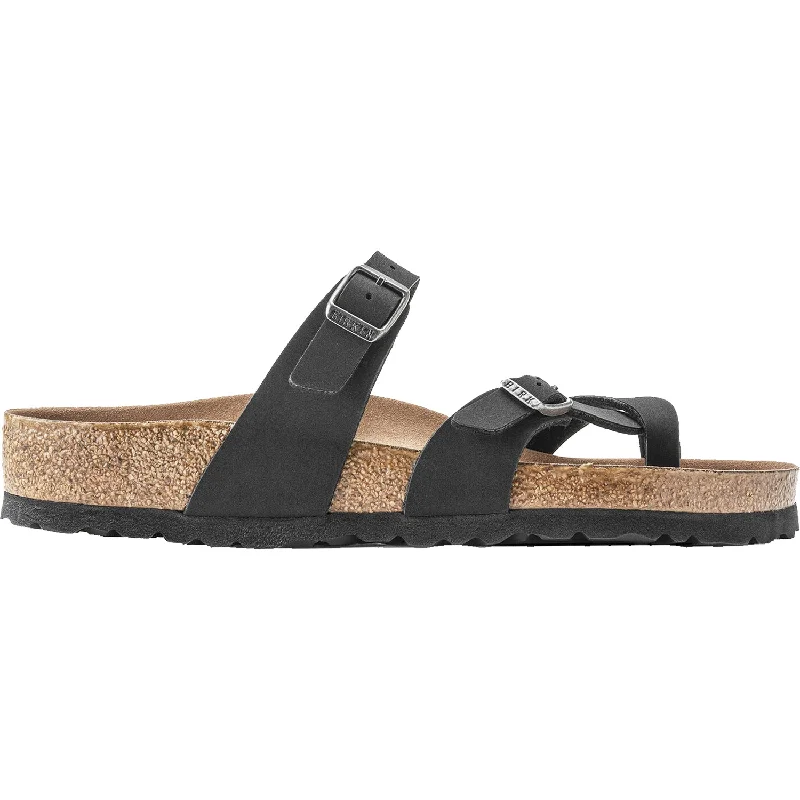 Women's Birkenstock Mayari Vegan Black Birkibuc