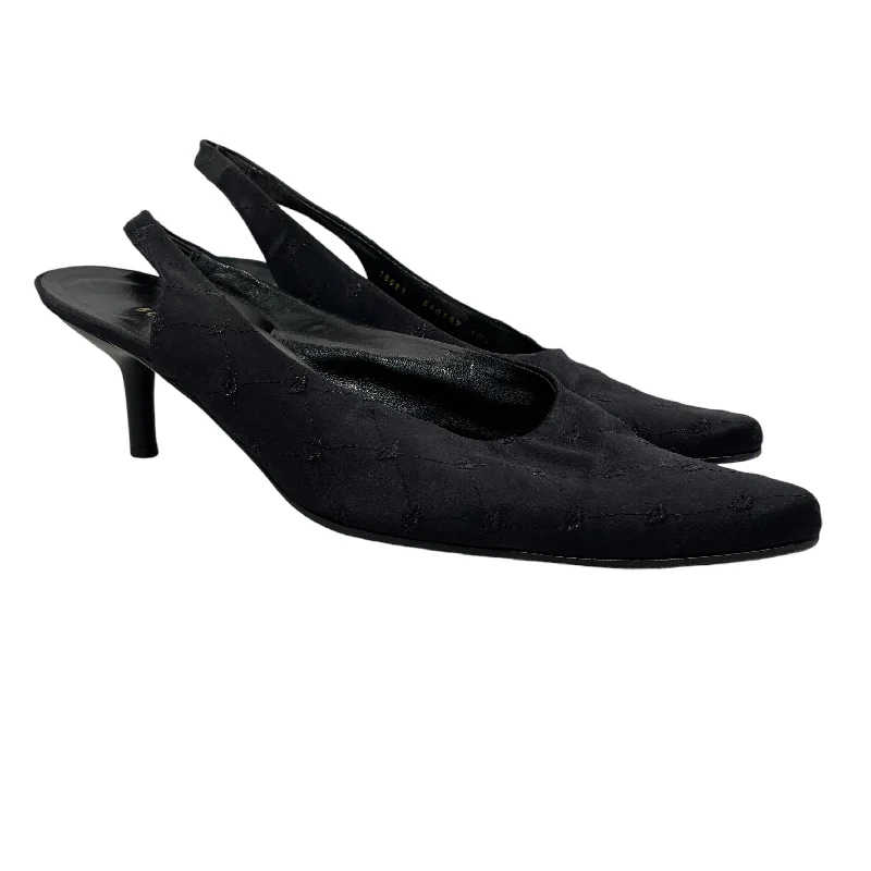 BOTTEGA VENETA/Heels/US 10.5/Cotton/BLK/