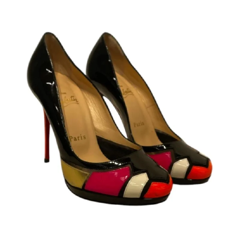 Christian Louboutin/Heels/EU 36.5/Leather/BLK/