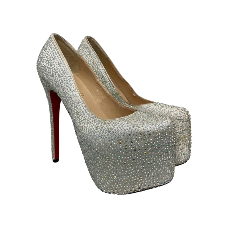 Christian Louboutin/Heels/EU 38/Iridescent/SLV/crystal louboutin